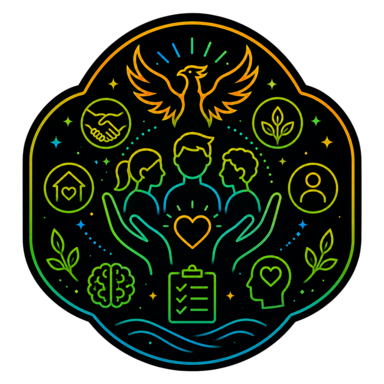 Service User Workshops | Wellbeing, Resilience & Personal Development Service user workshops icon representing emotional wellbeing, confidence building, resilience, coping strategies and personal development