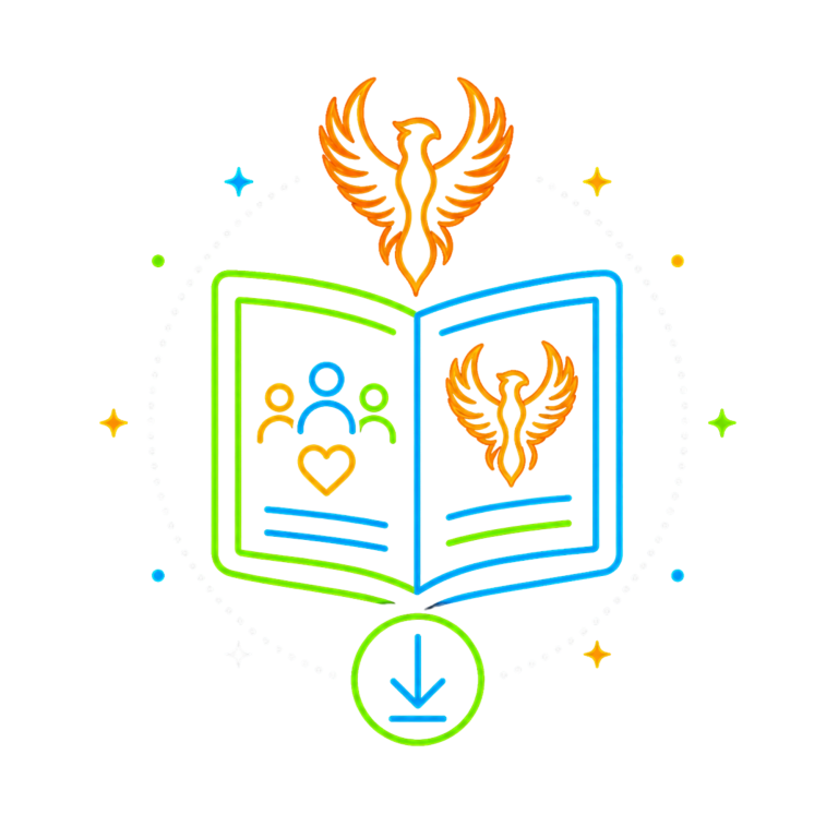 Programme Prospectus Icon | Fynix Youth Programme Illustrated icon representing the youth wellbeing programme prospectus and supporting documentation.