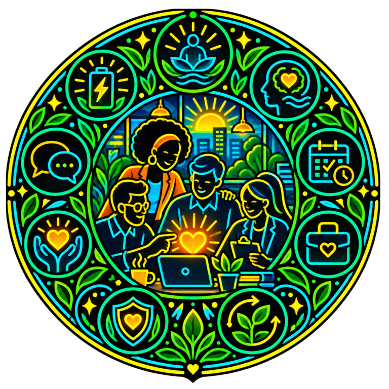 Workplace wellbeing team emblem