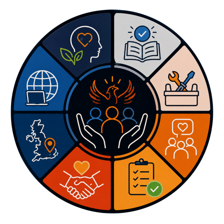 Why Organisations Choose Fynix | Trauma-Informed Training & Workforce Development Why organisations choose Fynix Project infographic showing trauma-informed, evidence-informed and practical learning approaches.