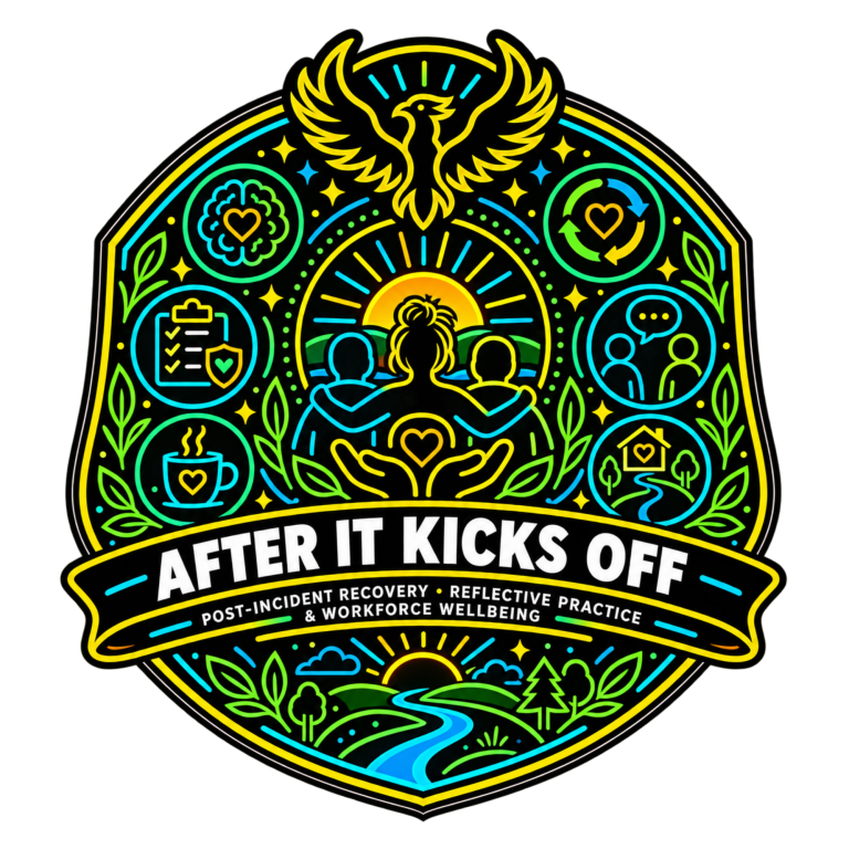 After It Kicks Off Workshop | Fynix Project After It Kicks Off post-incident recovery and workforce wellbeing workshop emblem.