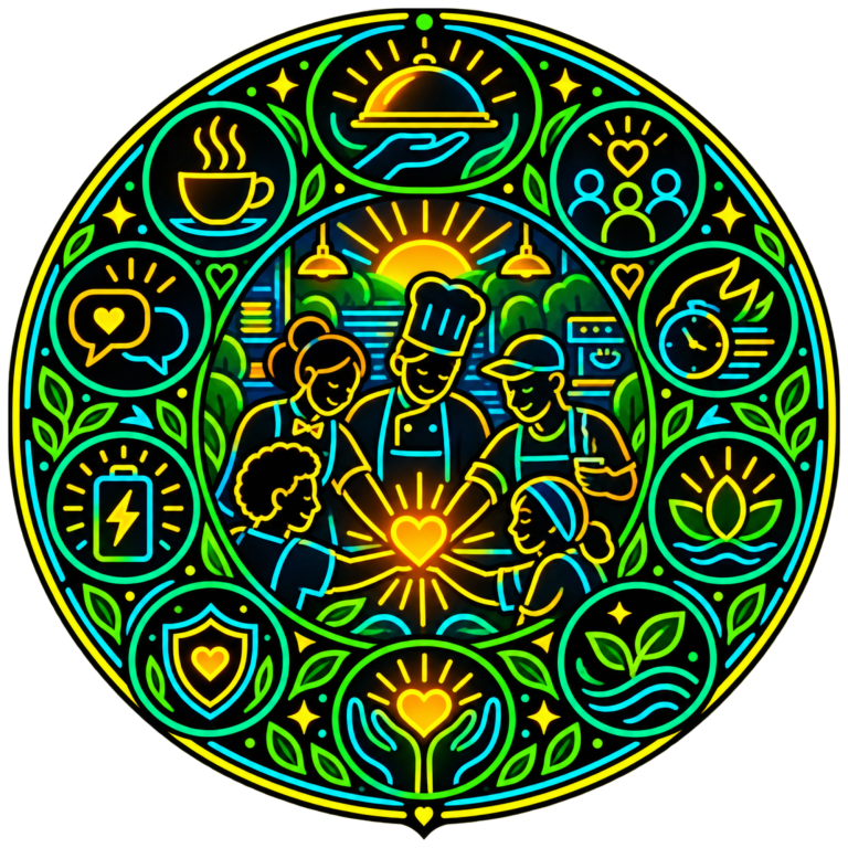 Hospitality and high-pressure teams wellbeing emblem