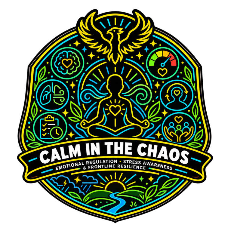 Calm In The Chaos Workshop | Fynix Project Calm In The Chaos trauma-informed emotional regulation and frontline resilience workshop emblem.