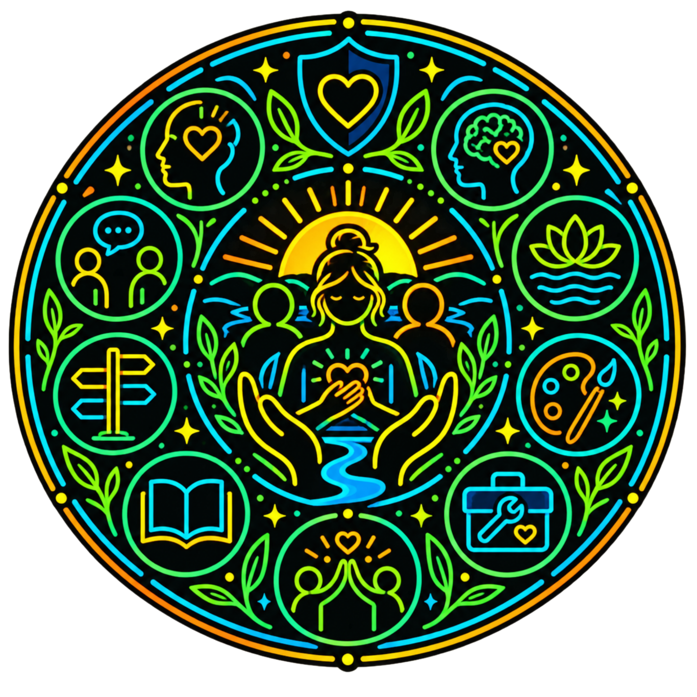 Fynix trauma-informed wellbeing approach icon