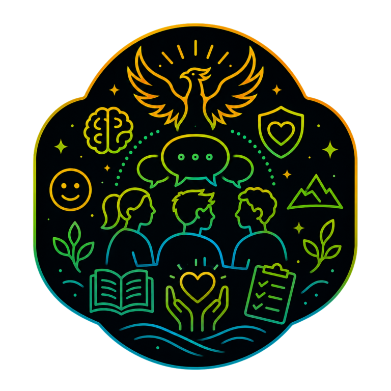 Youth workshops icon representing confidence, resilience, emotional wellbeing and personal growth for young people aged 12–17. Youth Workshops | Confidence, Resilience & Wellbeing Skills