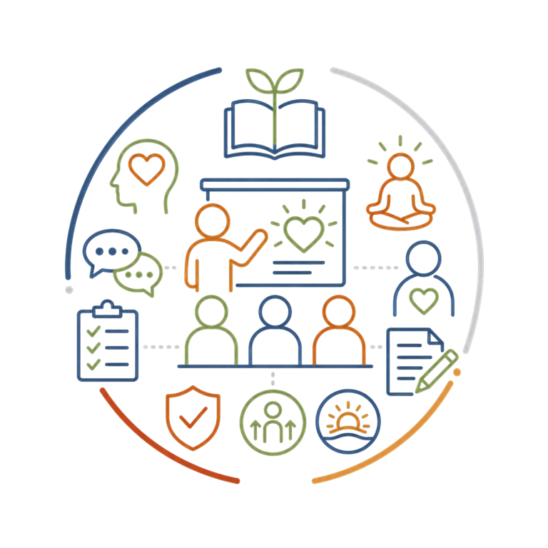 Workshop Development | Fynix Project Icon representing workshop development, wellbeing education, practical learning and personal growth.